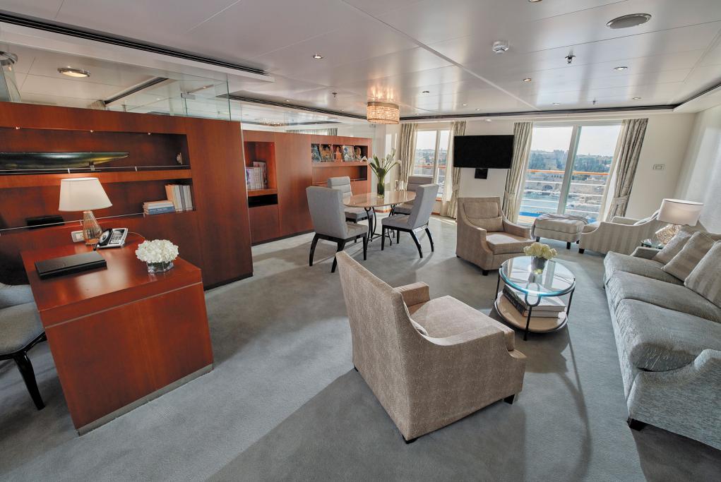 La exclusiva Master Suite a bordo del Seven Seas Voyager (Regent Seven Seas Cruises) con más de 100 metros cuadrados. REGENT SEVEN SEAS CRUISES SEVEN SEAS VOYAGER REGENT CRUISES LUXURY CRUISES REGEN SEVEN SEAS CRUCEROS DE LUJO REGENT SEVEN SEAS VOYAGER CRUCEROS RSSC REGENT CRUISES #crucerosdelujo #luxurycruises #crucerosexclusivos #regentsevenseas #regentcruises #rssc #crucerosregent #sevenseasvoyager #regentvoyager #luxurycruises #crucerosdeluxe #crucerosdelujo #cruceroslujo